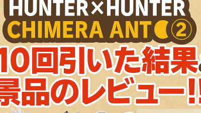 【一番くじ】HUNTER×HUNTER CHIMERA ANT ➁を10回引いた結果と景品のレビュー！！